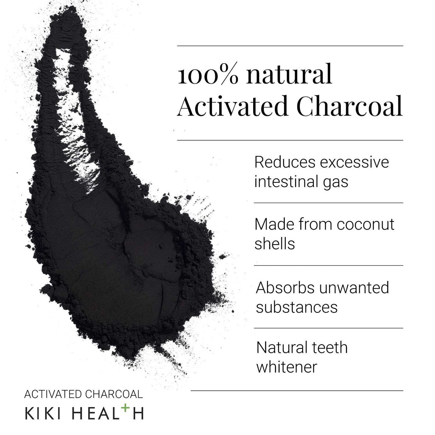 Kiki Health KIKI Health Activated Charcoal Powder | 70g