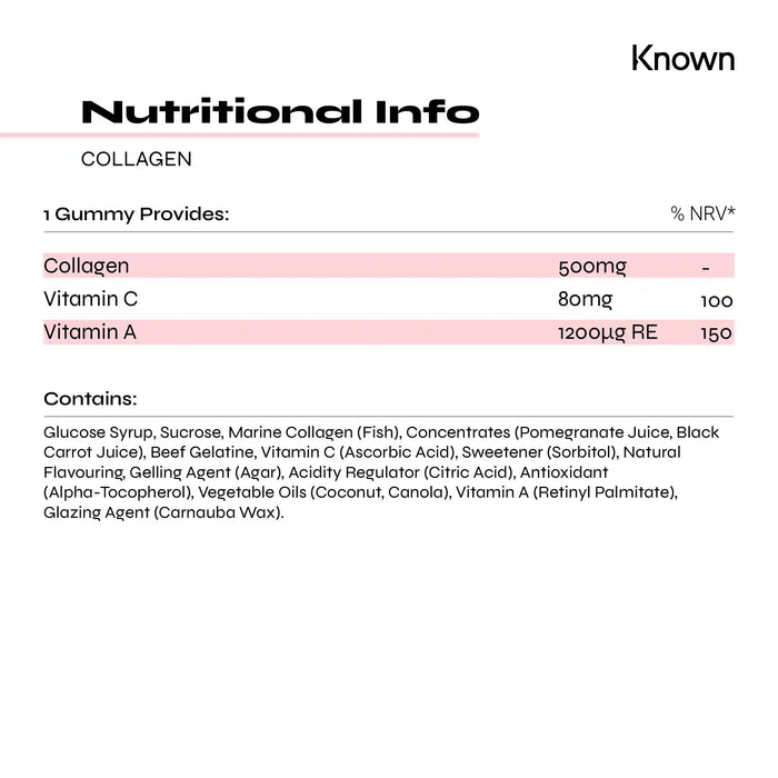 Known Nutrition Gummies Known Nutrition Marine Collagen | 60 Gummies