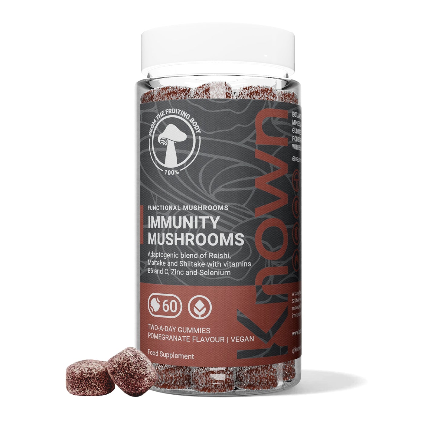 Known Nutrition Known Nutrition Immunity Mushrooms Vegan Gummies