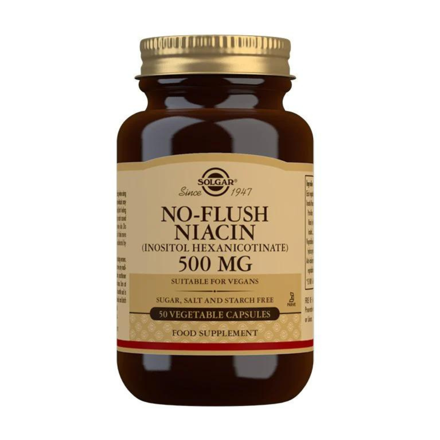 Solgar Single Unit Solgar No Flush Niacin 500mg | 50 Capsules