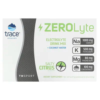 Trace Minerals Trace Minerals ZEROLyte Electrolyte Salty Citrus 30 packs