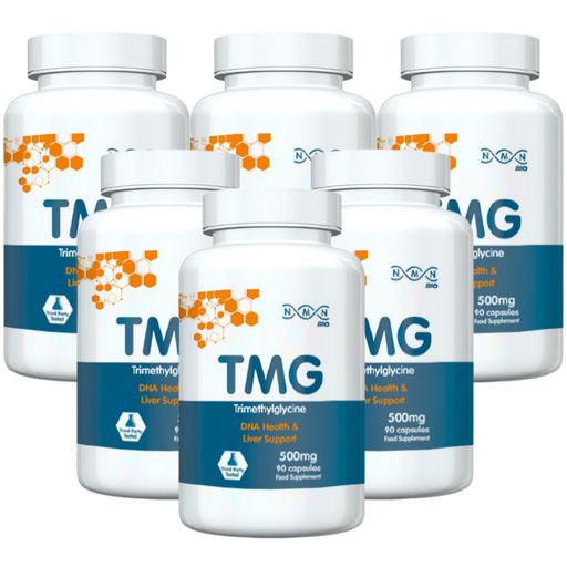 NMN Bio NMN Bio TMG (Trimethylglycine) | 500 mg | 90 Capsules x6 | 6 Pack Bundle