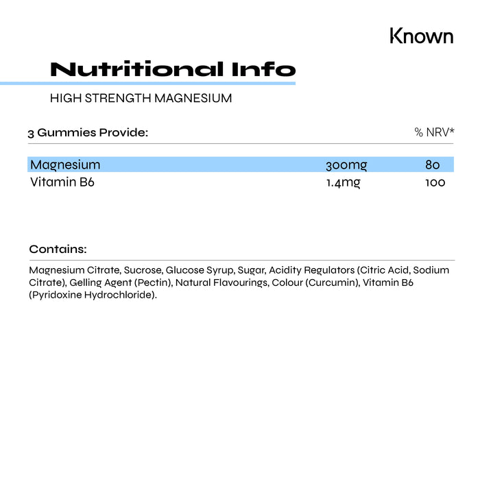 Known Nutrition Magnesium Vegan Gummies