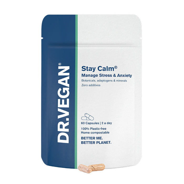 DR.VEGAN Stay Calm Destress Supplement | 60 Capsules