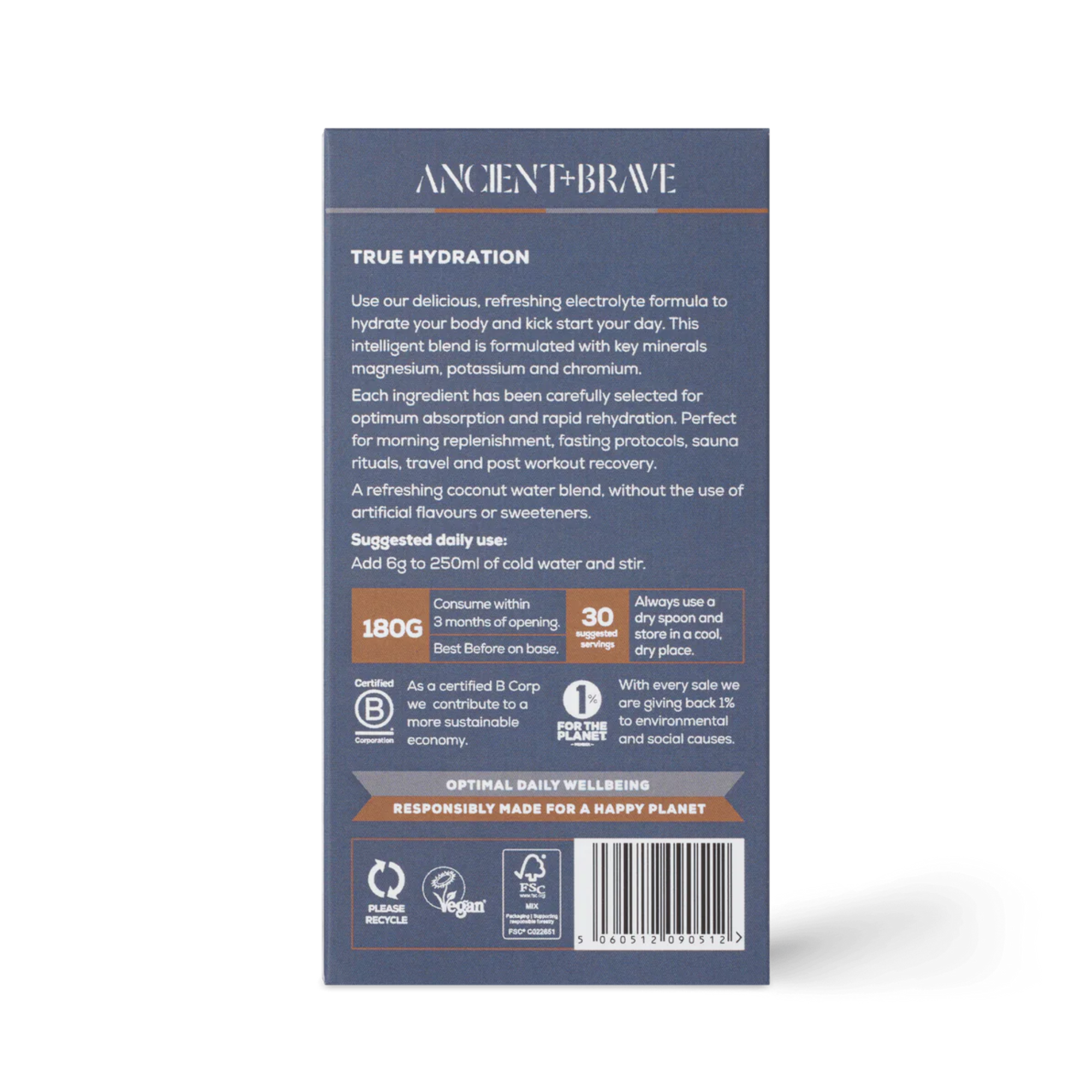True Hydration Rise Ritual Ancient and Brave True Hydration 180g | Oceans Alive