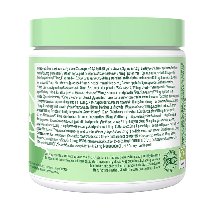 Bloom Unflavored Greens & Superfoods - 30 Servings