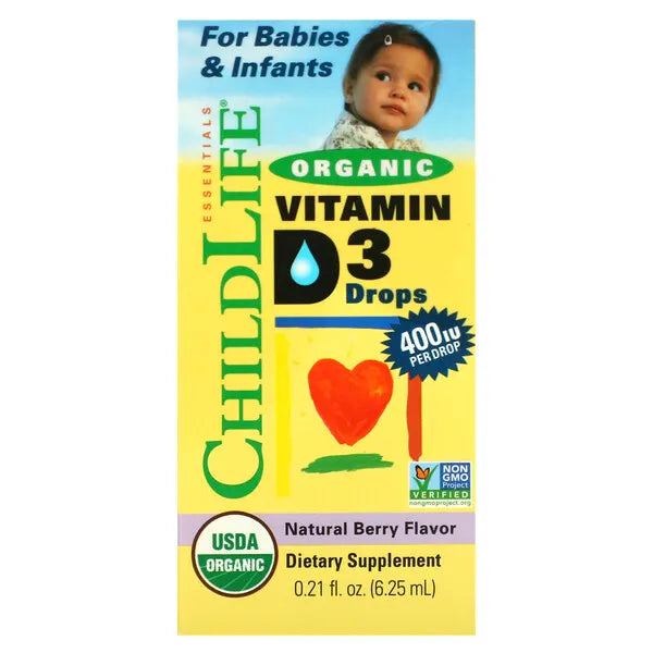 Child Life Essentials Vitamins D3 Single Unit Child Life Essentials Vitamin D3 Drops - Natural Berry Flavour | 30ml