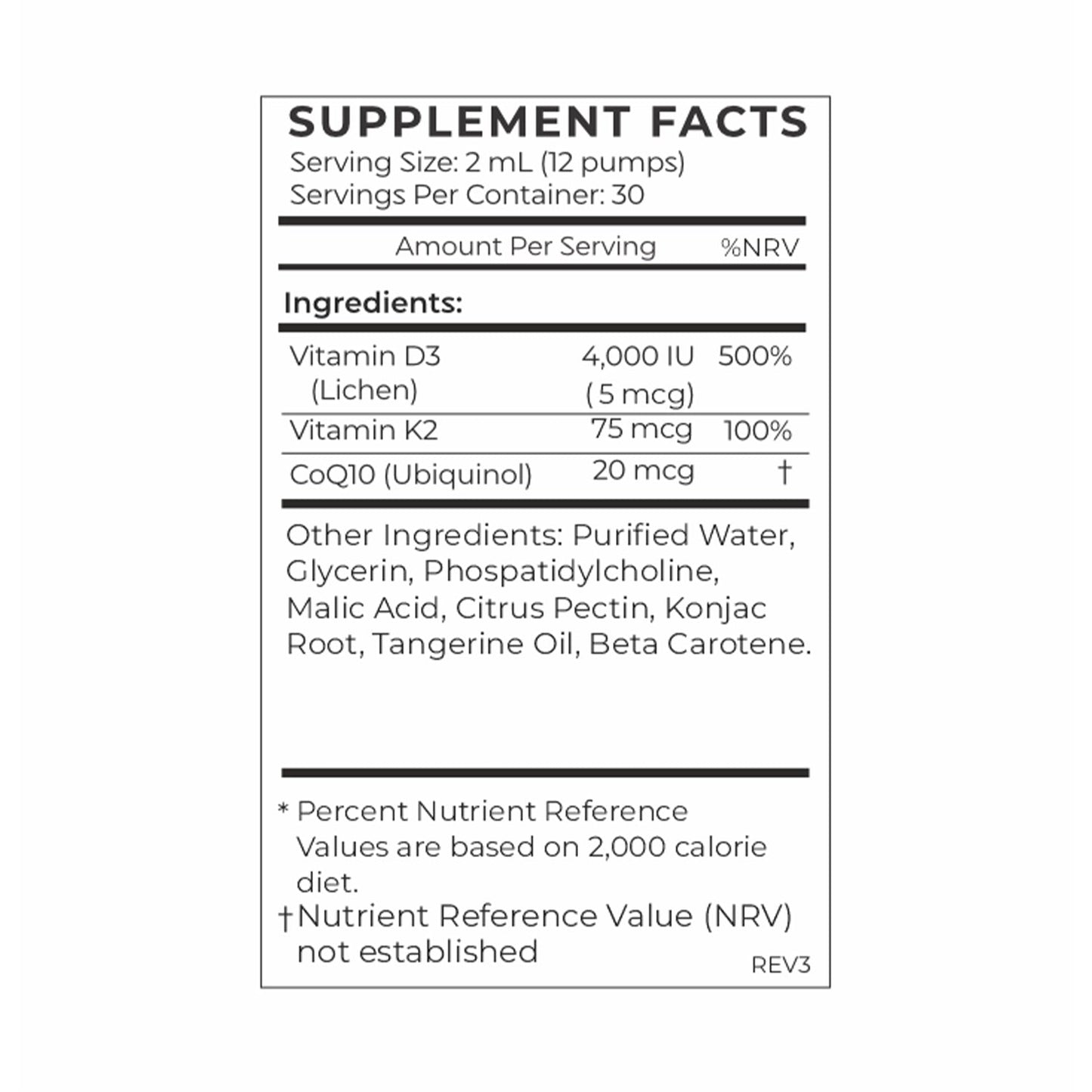 Cymbiotika Cymbiotika Liposomal D3+K2+CoQ10 | 60ml | 30 Servings