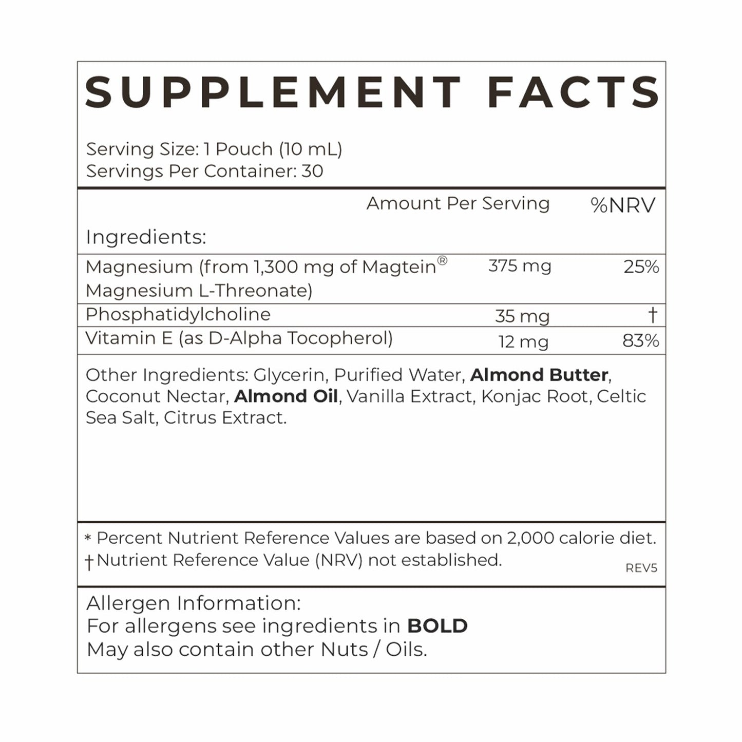 Cymbiotika Cymbiotika Liposomal Magnesium L-Threonate | 30 Servings