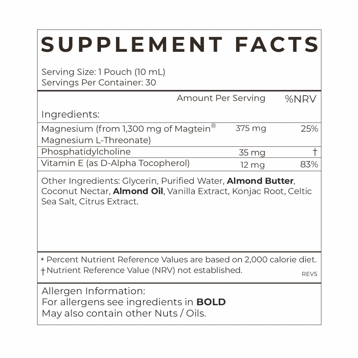 Cymbiotika Cymbiotika Liposomal Magnesium L-Threonate | 30 Servings