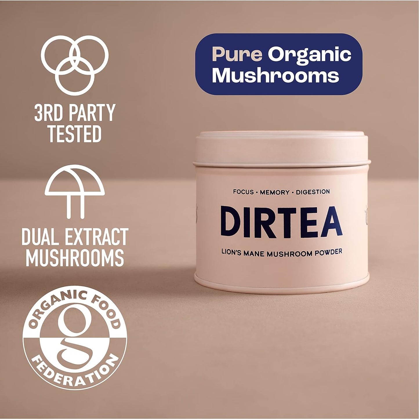 Dirtea Dirtea Lion's Mane powder | 60g