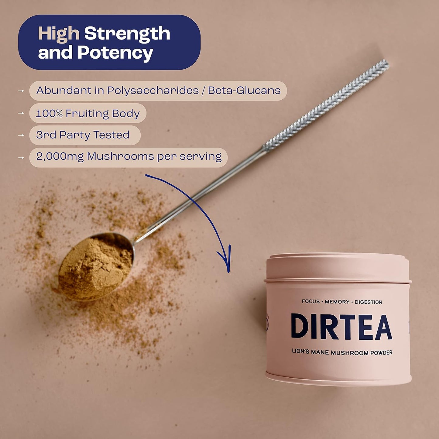Dirtea Dirtea Lion's Mane powder | 60g