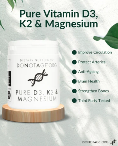 Do Not Age D3, K2 & Magnesium Do Not Age Pure Vitamin D3, K2 & Magnesium