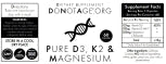 Do Not Age D3, K2 & Magnesium Do Not Age Pure Vitamin D3, K2 & Magnesium | 60 Capsules