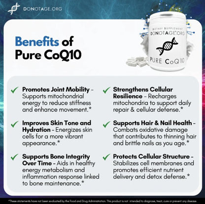 Do Not Age Do Not Age Pure CoQ10 - 200mg Pure Ubiquinol | 60 Capsules