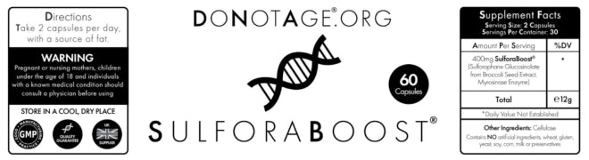 Do Not Age Do Not Age SulforaBoost 60 Caps