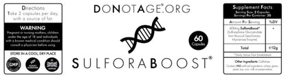 Do Not Age Do Not Age SulforaBoost 60 Caps