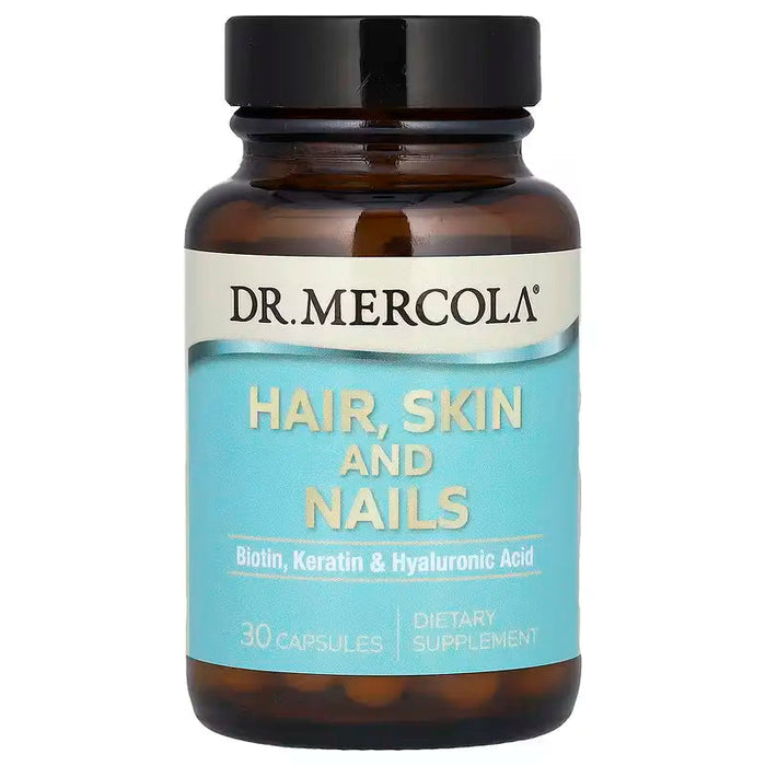 Dr Mercola Biotin, Keratin & Hyaluronic Acid Dr Mercola Hair, Skin and Nails (Biotin, Keratin & Hyaluronic Acid) | 30 Capsules