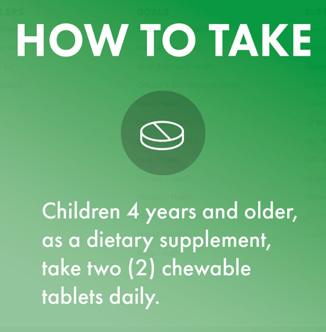 Dr Mercola Multi Vitamin Dr Mercola Chewable Multivitamin for Kids | 60 Tablets