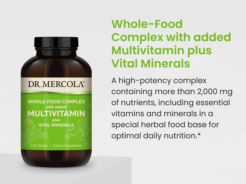 Dr Mercola Multivitamin Dr Mercola WholeFood Multivitamin Plus | 240 Tablets