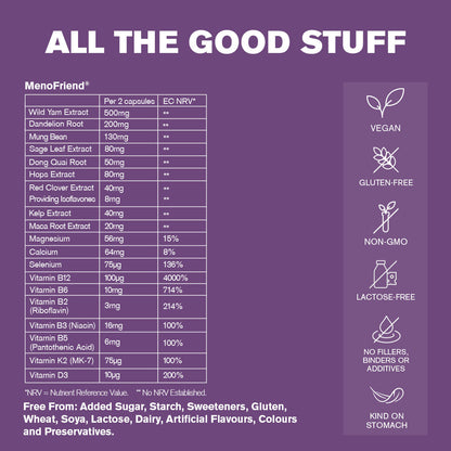 Dr Vegan DR.VEGAN MenoFriend Menopause Support | 60 Capsules