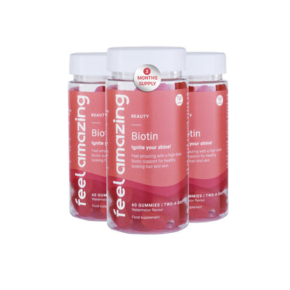 Feel Amazing 3 Pack - Save 10% Feel Amazing Biotin | 60 Gummies