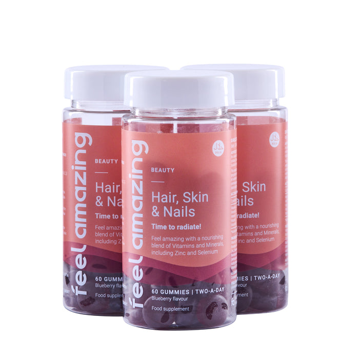 Feel Amazing 3 Pack - Save 10% Feel Amazing Hair, Skin & Nails Complex | 60 Gummies