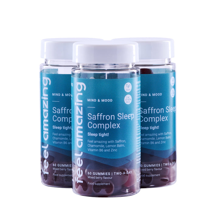 Feel Amazing 3 Pack - Save 10% Feel Amazing Saffron Sleep Complex | 60 Gummies