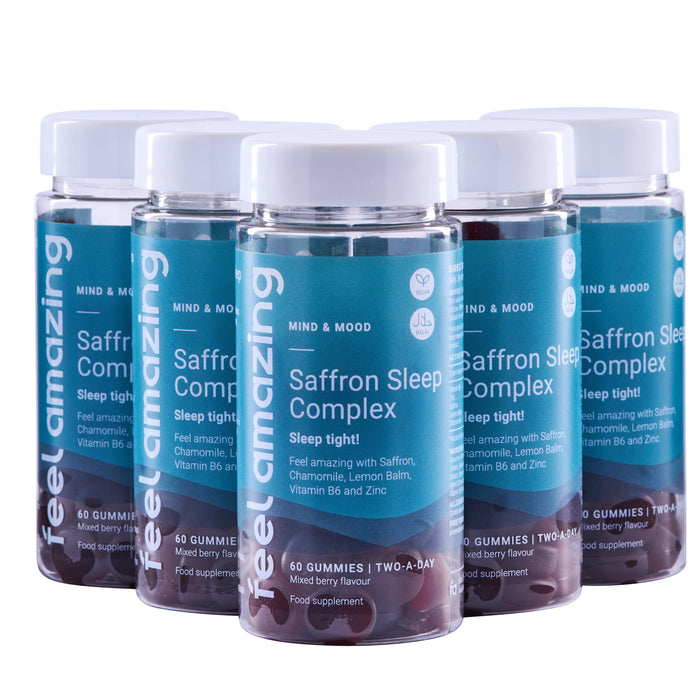 Feel Amazing 5 Pack - Save 15% Feel Amazing Saffron Sleep Complex | 60 Gummies