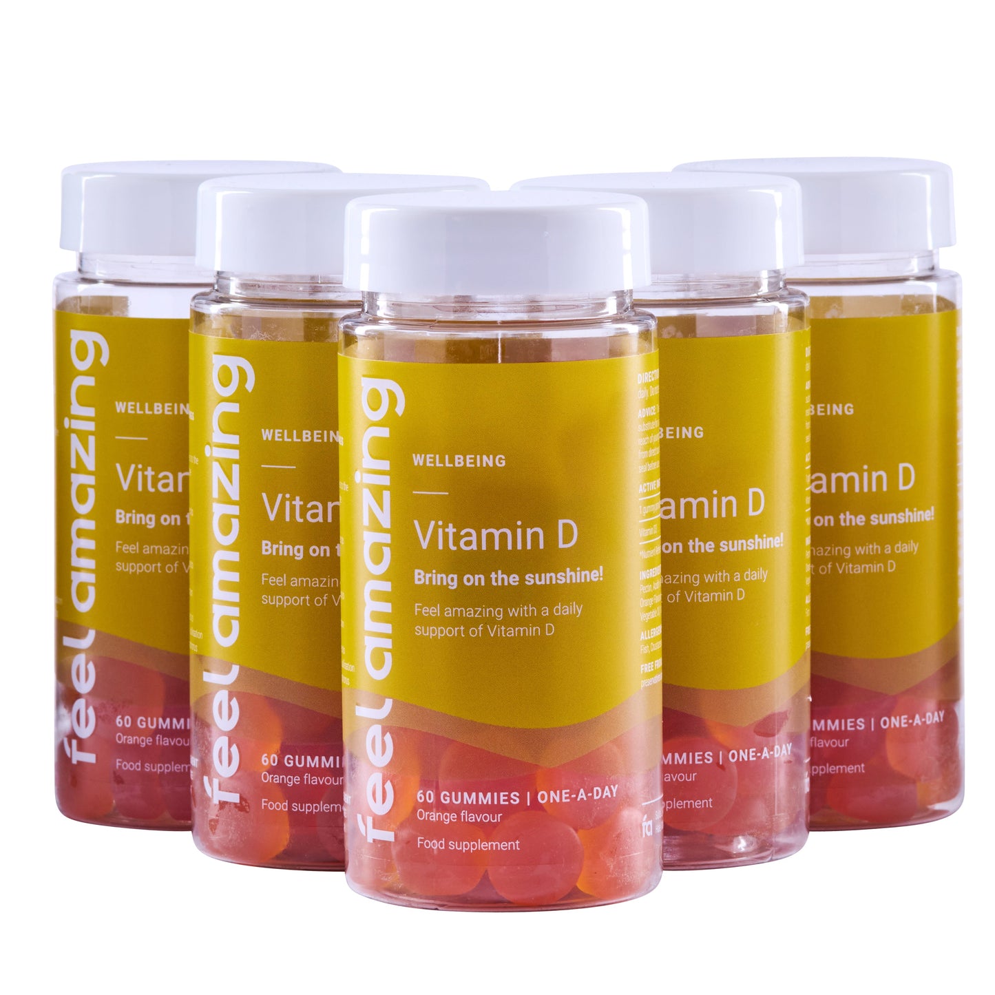 Feel Amazing 5 Pack - Save 15% Feel Amazing Vitamin D | 60 Gummies