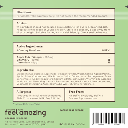 Feel Amazing Feel Amazing Apple Cider Vinegar Gummies Pouch | 30 Gummies