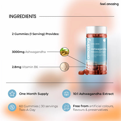 Feel Amazing Feel Amazing Ashwagandha | 60 Gummies