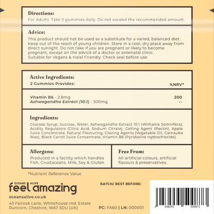 Feel Amazing Feel Amazing Ashwagandha | 60 Gummies | Pouch