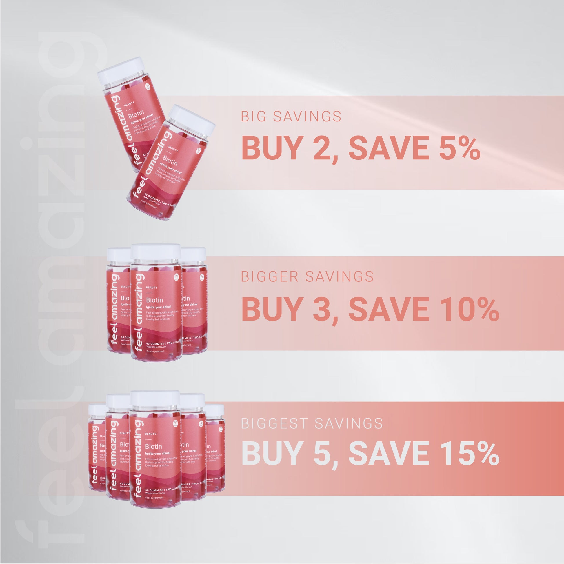 Feel Amazing Feel Amazing Biotin | 60 Gummies