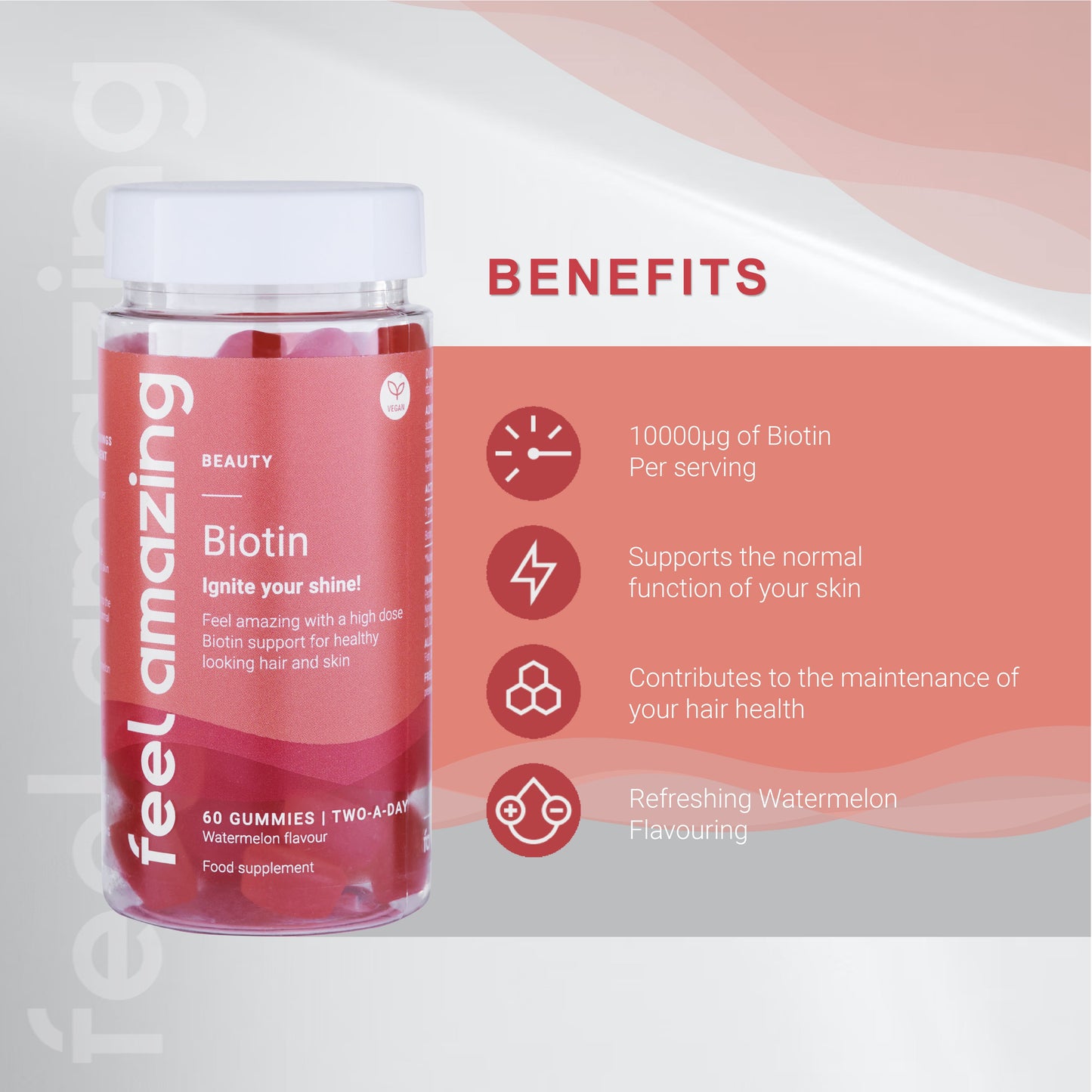 Feel Amazing Feel Amazing Biotin | 60 Gummies