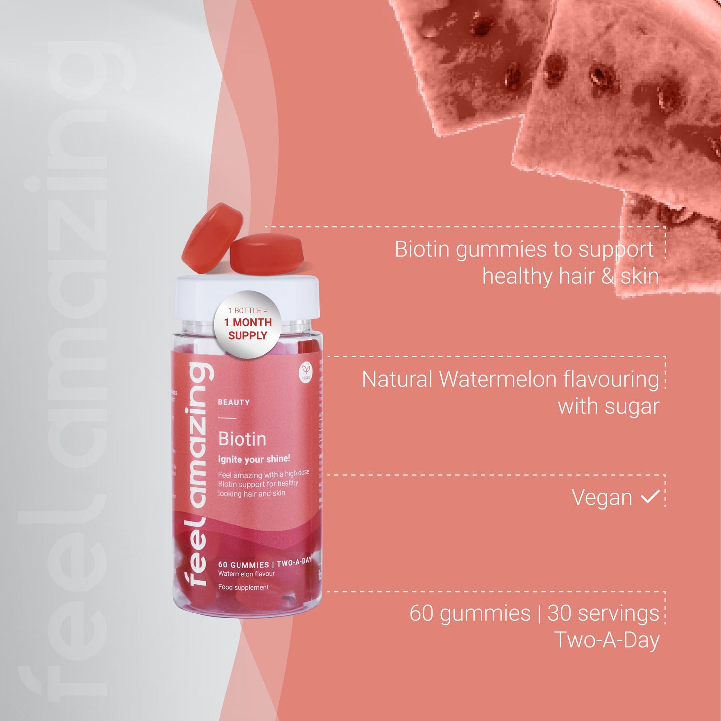 Feel Amazing Feel Amazing Biotin | 60 Gummies