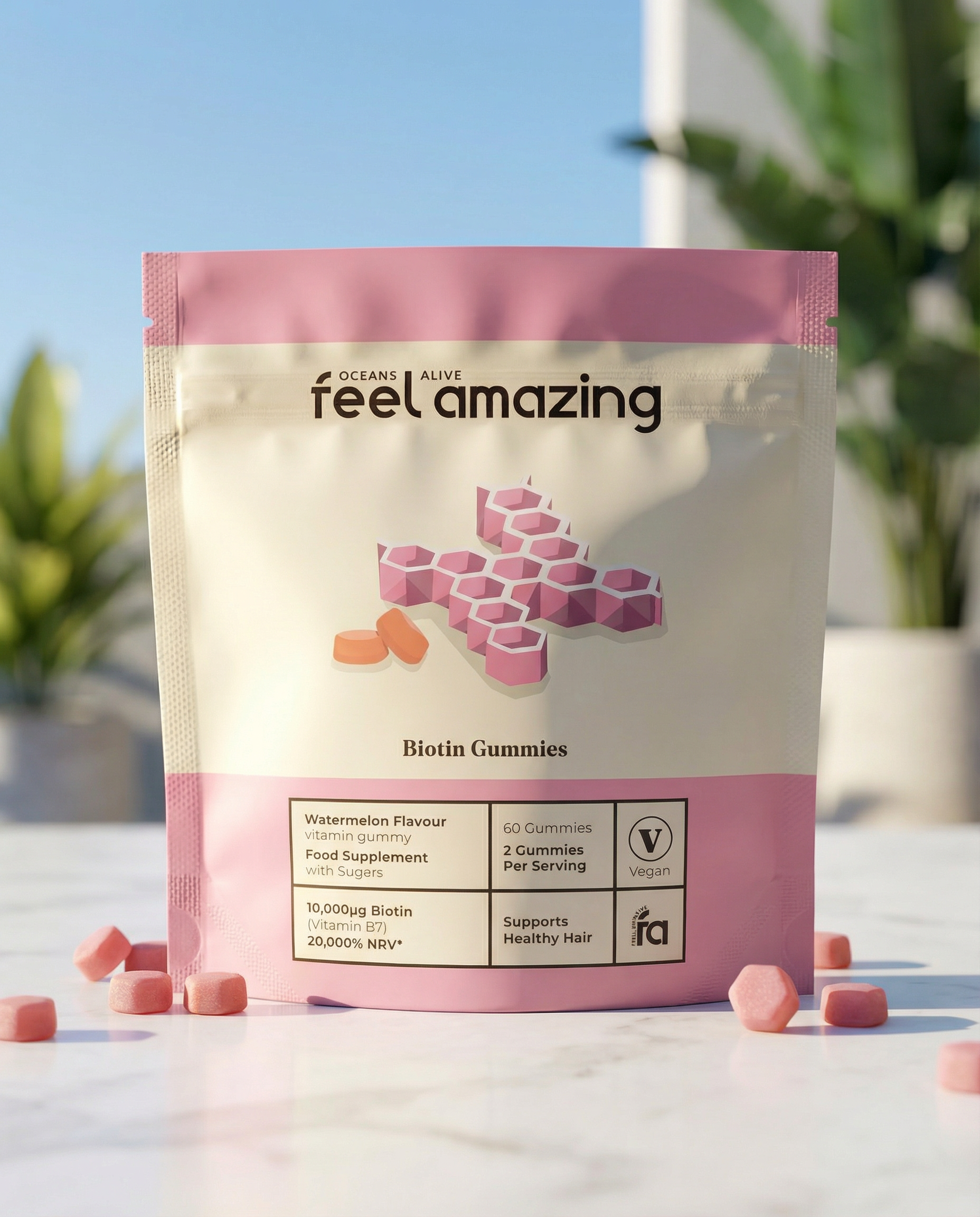 Feel Amazing Feel Amazing Biotin | 60 Gummies | Pouch