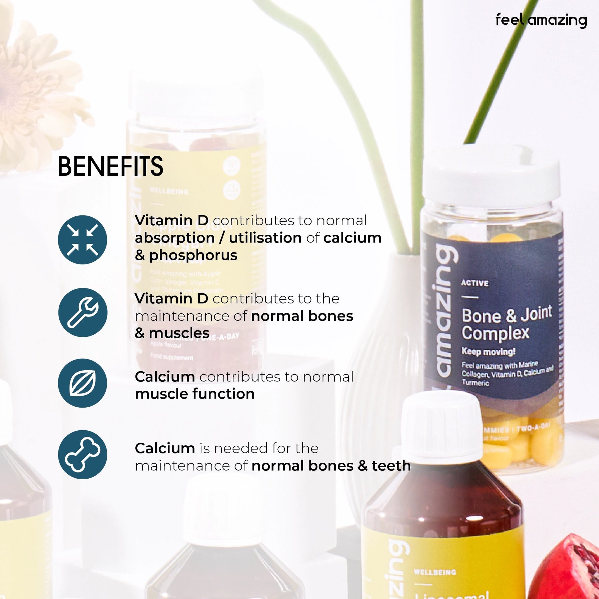 Feel Amazing Feel Amazing Bone & Joint Complex | 60 Gummies