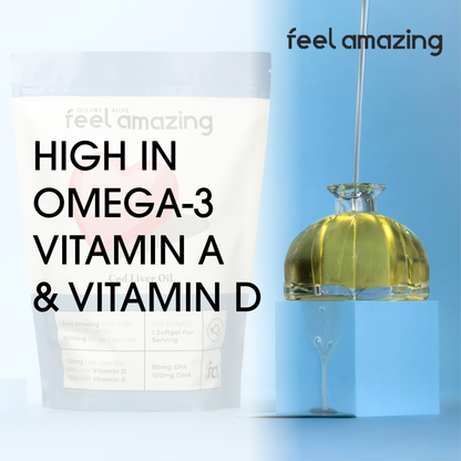 Feel Amazing Feel Amazing Cod Liver Oil 1000mg | 360 Softgels