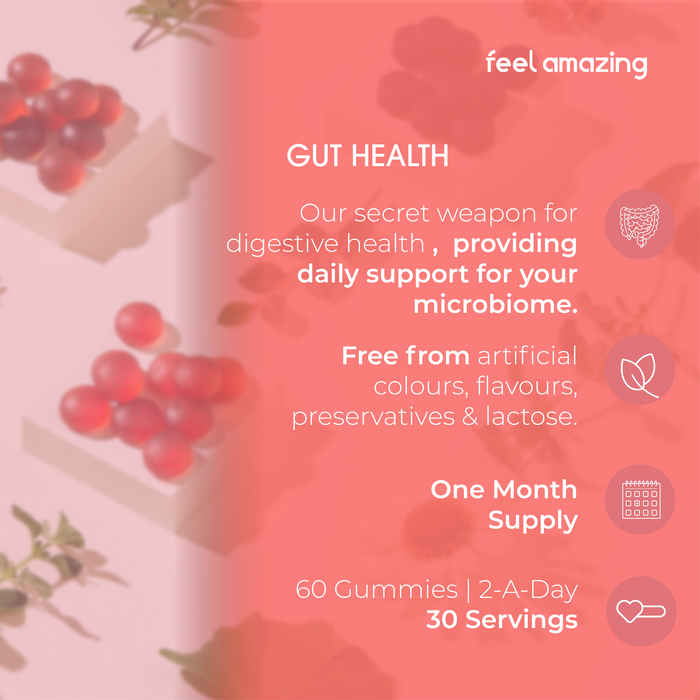 Feel Amazing Feel Amazing Gut Health | 60 Gummies | Pouch