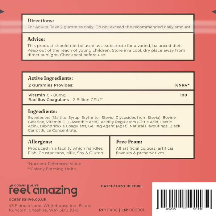 Feel Amazing Feel Amazing Gut Health | 60 Gummies | Pouch