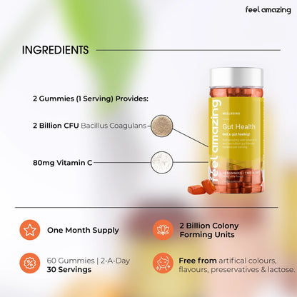 Feel Amazing Feel Amazing Gut Health Probiotic+ | 60 Gummies