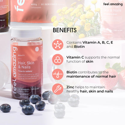 Feel Amazing Feel Amazing Hair, Skin & Nails Complex | 60 Gummies