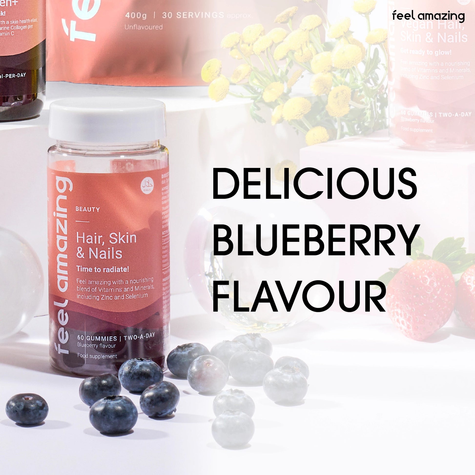 Feel Amazing Feel Amazing Hair, Skin & Nails Complex | 60 Gummies