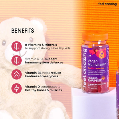 Feel Amazing Feel Amazing Kids Vegan Multivitamin (Pectin) | 30 gummies