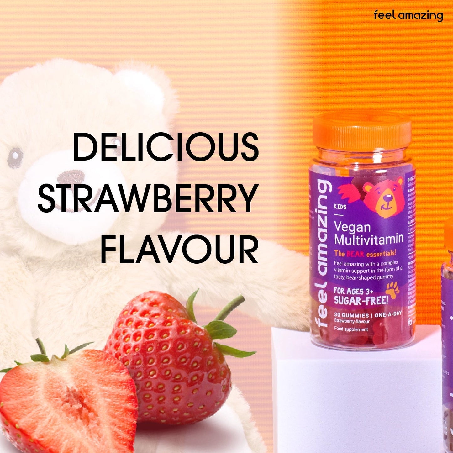 Feel Amazing Feel Amazing Kids Vegan Multivitamin (Pectin) | 30 gummies