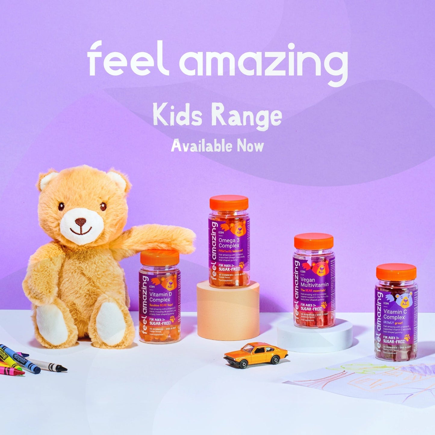 Feel Amazing Feel Amazing Kids Vitamin D Complex | 30 gummies