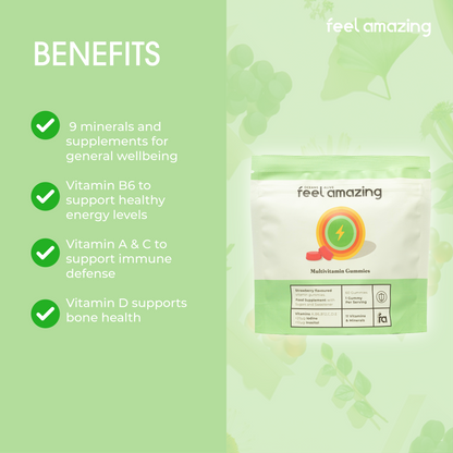 Feel Amazing Feel Amazing Multivitamin | 60 Gummies | Pouch