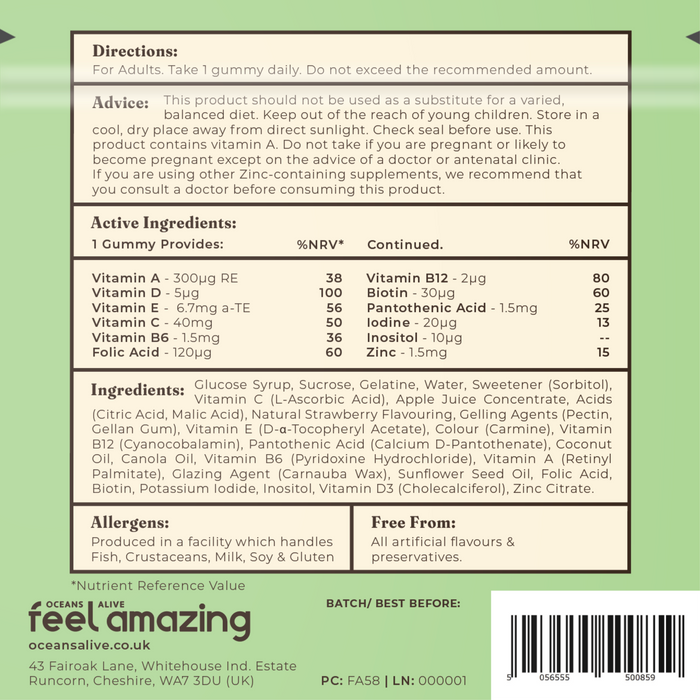 Feel Amazing Feel Amazing Multivitamin | 60 Gummies | Pouch