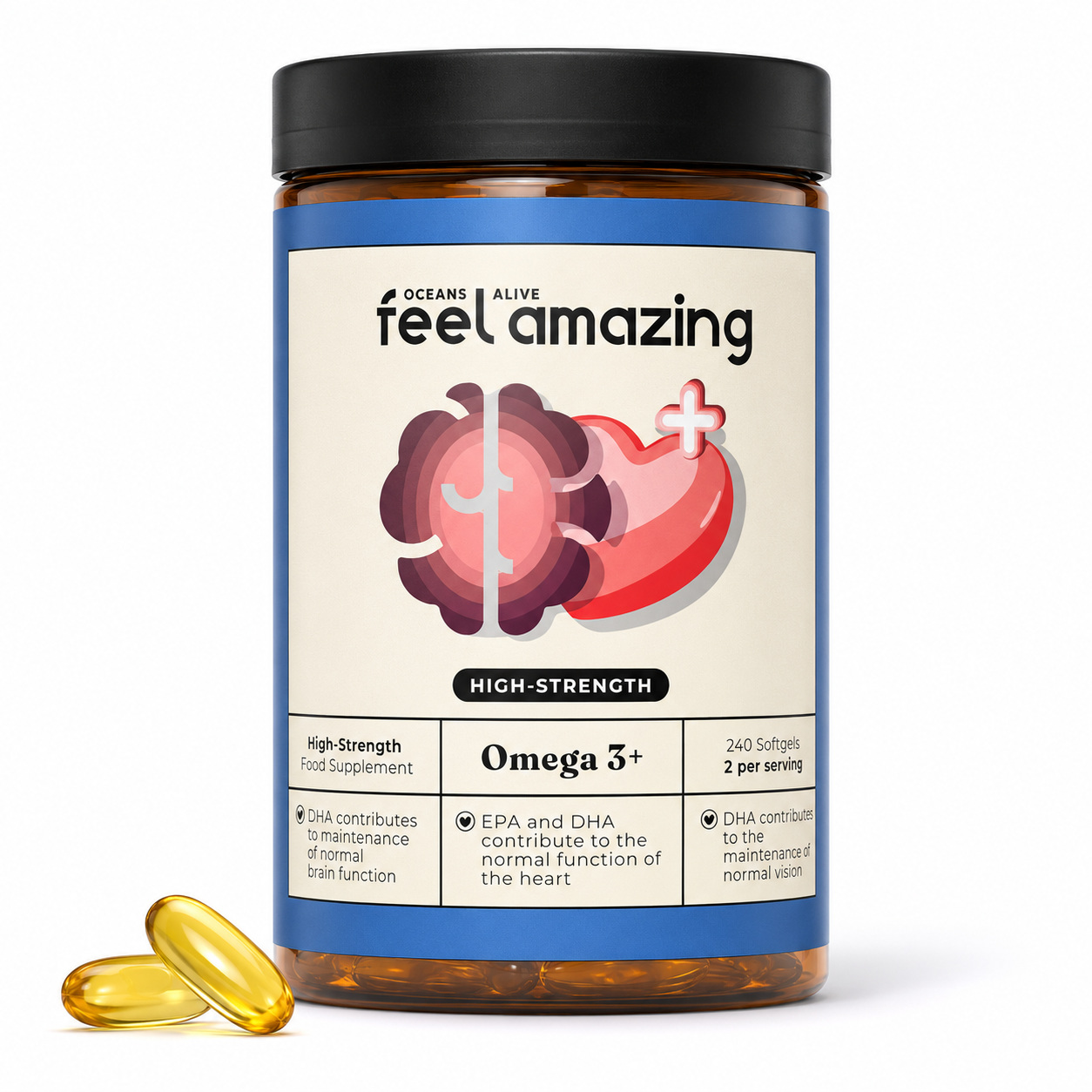 Feel Amazing Feel Amazing Omega 3+ | 240 Softgels